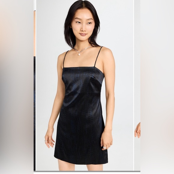 Anine Bing Silk Slip Dress XS | Python Print Mini | Y2K Quiet Luxury Style - Picture 4 of 7